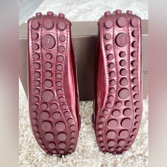 Louis Vuitton Burgundy Amarante Vernis Leather Oxford Loafers with original box - Picture 6 of 7